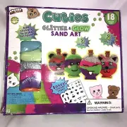 Cuties Create Your Own Glitter & Glow Sand Art 18 Piece Kit