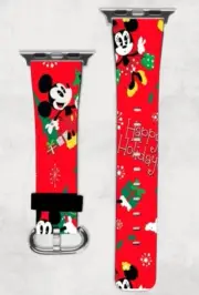 Mickey & Minnie Mouse Christmas Apple Watch Band 38/40/41 & 42/44/45 Disney