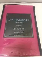 Cynthia Rowley Red Std Pillowcases New