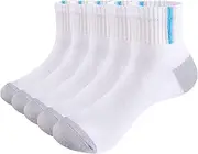 [YUEDGE] Mens Lightweight Bamboo Ankle Socks For Men, Breathable Anti-Odor Casual Everyday Quarter Mens Socks, 5/10 Pairs