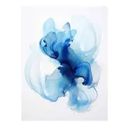 High End Abstract Blue Art Canvas Print