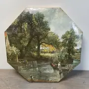 Vintage 1966 New Sealed - Hay Wain Devon Octagonal Puzzle Milton Bradley 700 pc