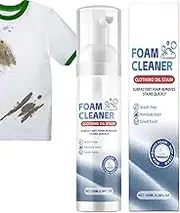 Oil Stain Remover Foam - Tackle Tough Stains, Freshen Clothing | Rinse-frees Cleaning Spray Fabrics, Multi-Purpose Wash-frees Foam Cleaner, Dry Foam Cleaner, Clothing Dry Foam Cleaner