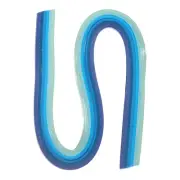 120pcs Quilling Strips Paper 3mm 21" Origami Paper Quilling Strip, Blue