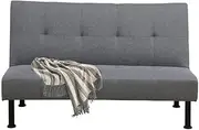 Eclatify Folding Sofa Bed,Linen Futon Couch Sofabed,1Pack Modern Folding Futon Set for Living Room,Small Space,Office,Grey