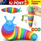 Fidget Slug Toy Sticky Stretch Caterpillar Decompression Sensory Stress Relief