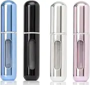 Refillable Perfume Atomizer Bottle with Travel-Sized Mini Spray Bottles, Empty Perfume Spray Bottle Kit, and Cologne Dispenser Portable