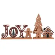 Rustics Christmas Gingerbreads Man House Sign Tabletop Shelf Holiday Decors