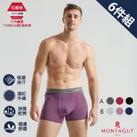 在飛比找momo購物網優惠-【MONTAGUT 夢特嬌】6件組石墨烯彈力透氣平口褲(送禮