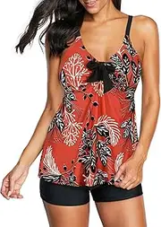 [American Trends] Tankini Swimsuits for Women Tops for Women Tankini Bathing Suits Tankini Swimsuits