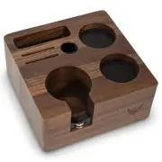 KNODOS 54mm Espresso Tamping Station V3 Walnut Portafilter Holder Espresso Or...