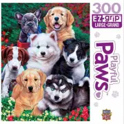 Playful Paws EZ Grip Jigsaw Puzzle, 300 Piece - Fluffy Fuzzballs - Masterpieces