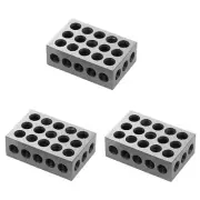 Blocks Matched Pair Hardened Steel 23 Holes Precision Machinist Milling