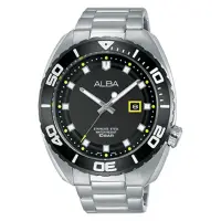 在飛比找momo購物網優惠-【ALBA】送禮首選 石英男錶 不鏽鋼錶帶 防水100米 錶