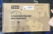 8" LED Ring Light Selfie Ring Light with Tripod Stand Phone Holder Remote