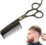 Scissors for Hair - Grooming Scissors - 2-in-1 Thinning Shear with Detachable Comb Hairdressing Tools for Kids Elderly Women Men Grooming Barber Hairstylist Home Bathroom