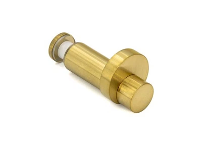Standoff Thru-Glass Towel/Robe Hook for 3/8" and 1/2" Glass - Satin Brass