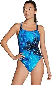 [Speedo] Printed Volt Back (Spiral Galaxy) Starry Blue 32 (US Women's Size 6)