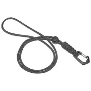 Badge Lanyard 18.8 Inch, Necklace Keychain Cord Metal Clasp Hook, Grey