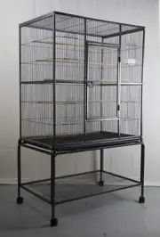 140 cm Large Bird Cage Parrot Budgie Aviary With Stand