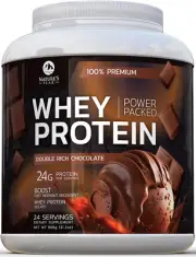 Premium 100% Whey Protein Powder 24G, Double Rich Chocolate, Advanced Isolate Pr