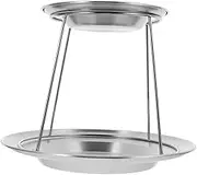 SOLUSTRE Stainless Steel Seafood Display Stand Serving Platter for Sashimi Oysters Desserts Versatile Plates for Weddings Showers Parties