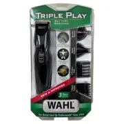WAHL 3-In-1 Nose Ear Beard Hair BATTERY GROOMER Precision Blade Detailer Trimmer