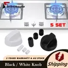5PCS Home Kitchen Gas Stove Oven Cooktop Knobs Switch Control 3 D Shaft Inserts