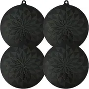 FwQoFvk 4 Pcs Thermochromic Induction Cooktop Protector, Induction Cooktop Protective Cover, Multifunctional Countertop Protector Mat for Kitchen Cooking 24 cm