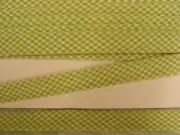 Gingham Bias Binding Lime Green - 25mm wide x 10 meters
