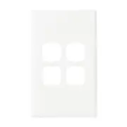 HPM XLP770/4PLWE - Excel 4 Gang Light Switch Cover - White