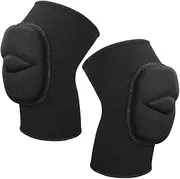 MOLUCKFU Comfortable Anti-collision Yoga Training Knee Brace 2pcs Sponge Pads for Sports Full Leg Compression for Snowboarding