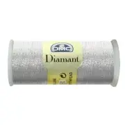 DMC Diamant Thread, 35m Hand Embroidery Thread, Colour D168, SILVER