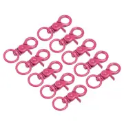 44mm Swivel Clasps Lanyard Snap Hook Claw Clasp for DIY Rose Red 16Pcs