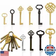 Skeleton Key Set, 10-Keys Universal Skeleton Keys Replacement for Vintage Old