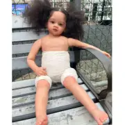 30" Painted Reborn Doll Kit Handmade Reborn Toddler with Veins Gifts