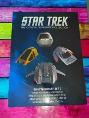 Star Trek Starships Shuttle Set 3 Shuttlecraft Three Eaglemoss Hero Collector
