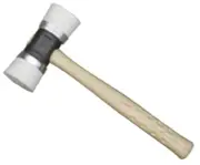 Powernail Model 5MI Double Cap White Rubber Mallet (weighs 4 pounds)