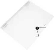 KALLORY Transparent Refillable Notebook Cover Loose Leaf Binder Shell for School Lightweight Protective Shell for Use