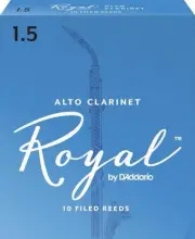 Rico Royal Alto Clarinet Reeds, Strength 1.5, 10-pack