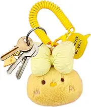 Stuffed Chicken Plush Toy, Keychain Charm Bag Pendant Cute Cartoon Chick, Doll Plush Toy, Soft Portable Backpack Charm Accessories for Car, Bag