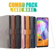 For Samsung Galaxy A31 Wallet Leather Flip Card Slots Magnetic Close Case Cover