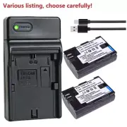 Battery or USB charger for Canon EOS 60D 70D 80D 5DSR 5D Mark II III 6D 7D LP-E6