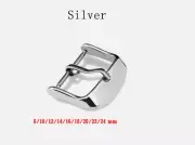 Universal Watch Buckle Suitable Watch Band Strap Stainless Steel -Silver-AU