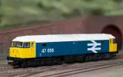 Hornby R30179 Railroad Plus BR Class 47 Co-Co 47656 Diesel Locomotive - Era 7