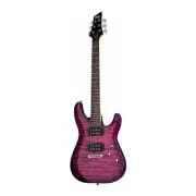 Schecter C-6 Plus 6-String Electric Guitar (Right-Hand, Electric Magenta) EM