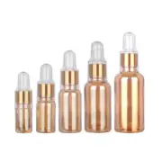5X Empty Glass Bottle With Pipettes Dropper Perfume Oils Liquid Container Travel