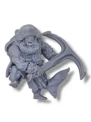 Unpainted Fantasy RPG Figure 3D Resin | 2.5" Shark Pirate Miniature with Anchor