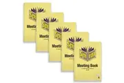 5pc Spirax Meeting Book A4 Template Writing Notebook Log Stationery 140-Pages