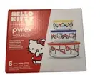Pyrex® 6-piece Glass Storage Set: Hello Kitty®, Ribbons & Bows - NIB